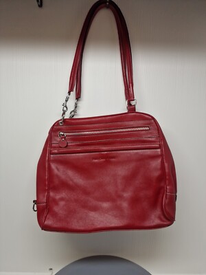 Paula Cahen D'Anvers Women's Red Leather Handbag, Great Condition, D20