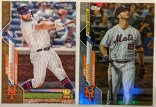 Lot (2) PETE ALONSO 2020 Topps Series 1 Gold 350 #/2020 & Rainbow Foil 53 METS