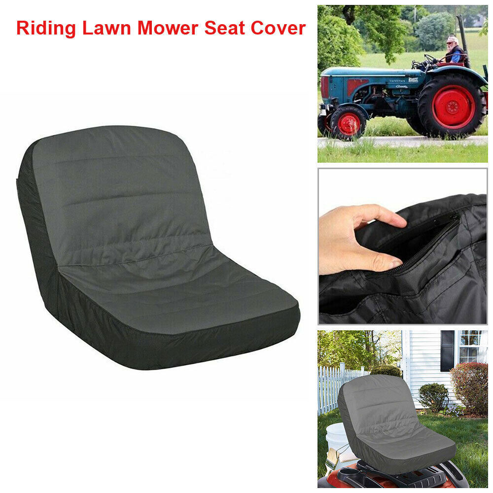 Riding Lawn Mower Seat Cover Waterproof Tractor Gray Seat Cover Tractor
