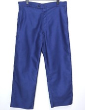 Vintage 1960s Blue Moleskin Work Chore Pants ADOLPHE LAFONT W36 Made in France