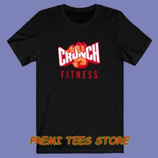 Crunch Fitness Gym Men's Black Size S-3XL