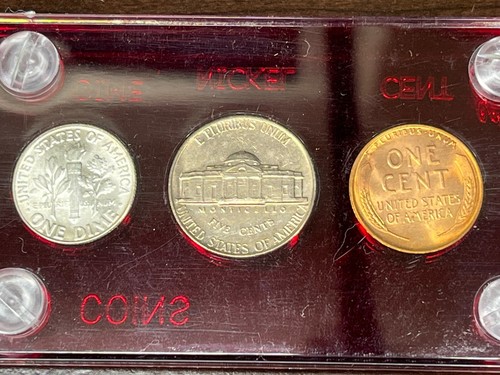 1946 Brilliant Uncirculated Mint Coin Year Set - BU Capital Holder - 第 6/6 張圖片