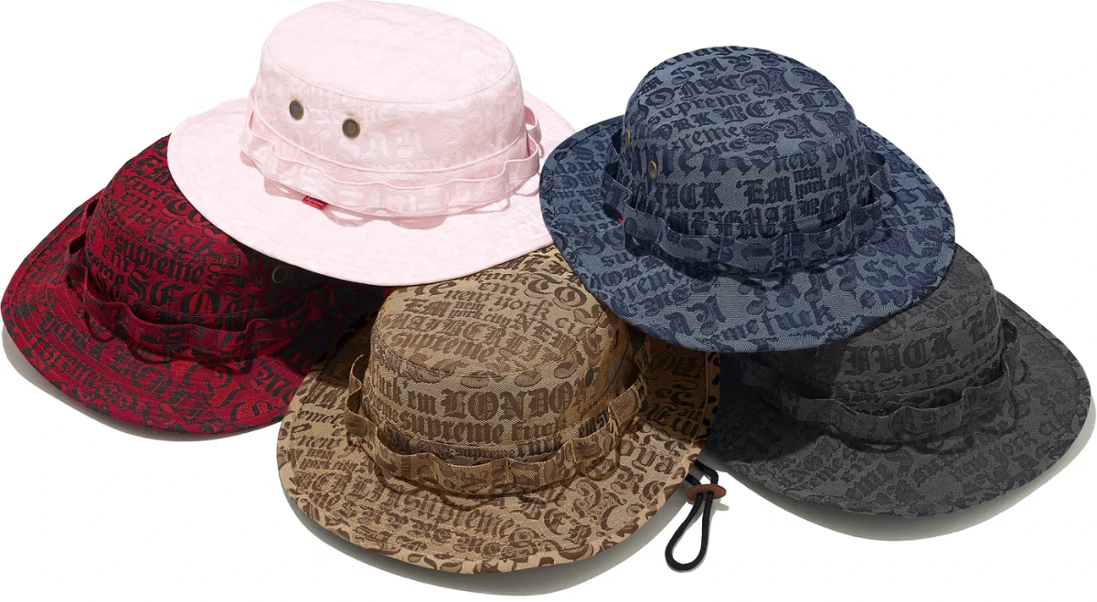 専用商品　Supreme Cities Jacquard Boonie Supreme Supreme Cities Jacquard Boonie Hat Brown - SS25 - US