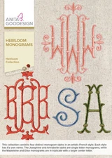 Heirloom Monograms Anita Goodesign Embroidery Machine Design CD NEW