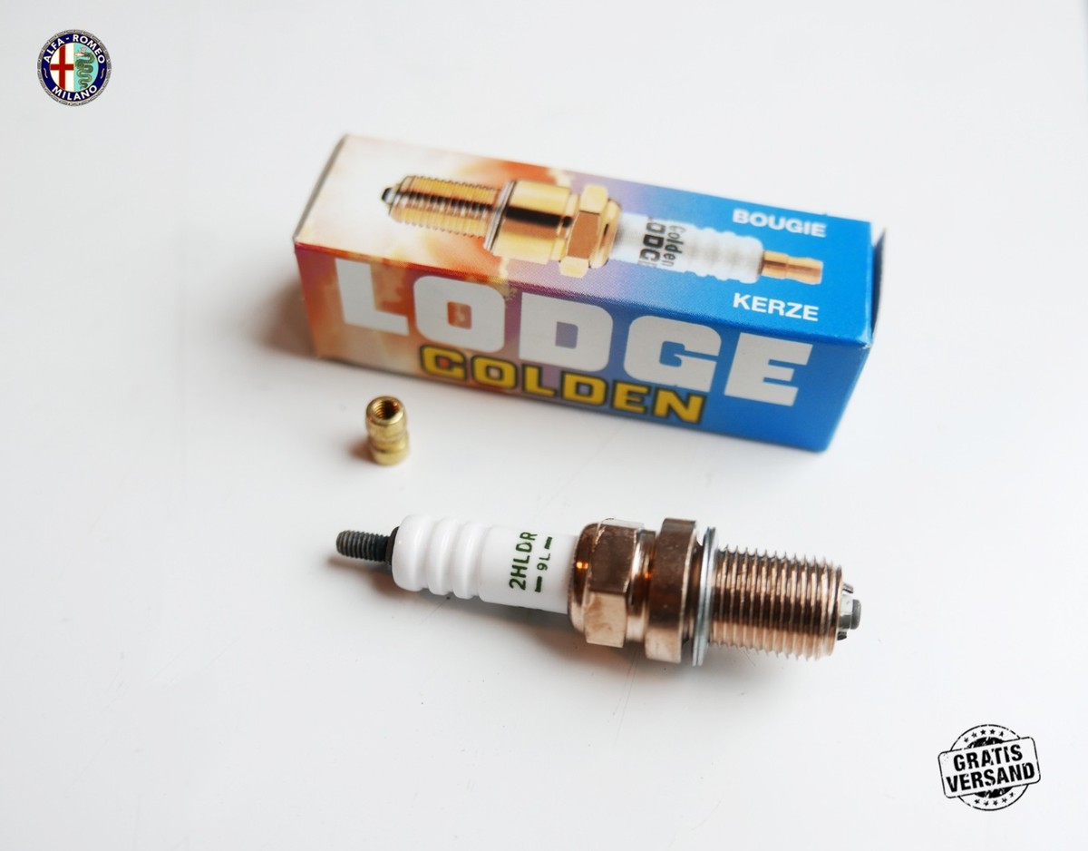 4X Original Spica Golden Lodge 2HLDR Spark Plug Alfa Romeo 75