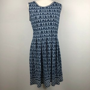 max studio patterned sleeveless fit & flare dress