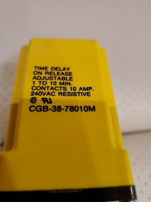 Potter Brumfield CGB-38-78010M Time Delay Relay