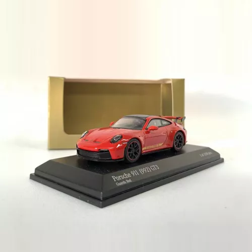 MINICHAMPS 1:64 Model Car Porsche 911 GT3 (992) Alloy Vehicle Collection- Red - Picture 2 of 9