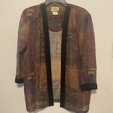 Lady Carol Women s Open Front Cardigan Size 1...