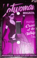 Custom Handmade DC Bombshell Catwoman Single Toggle Light Switch Cover