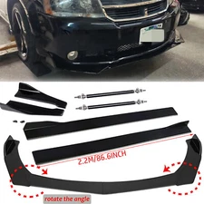 Front Bumper Spoiler Body Kit Side Skirt/Rear Lip Universal For Dodge Avenger