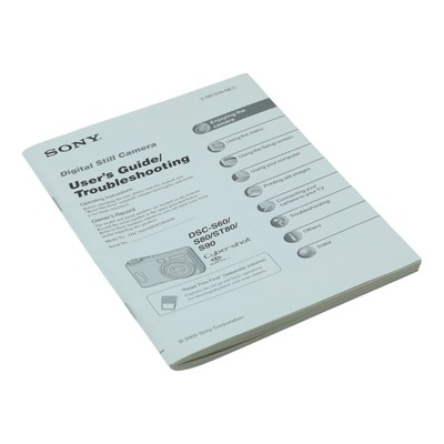 Bedienungsanleitung Sony User's Guide DSC-S60 / S80 / ST80 / S90 Cyber-shot