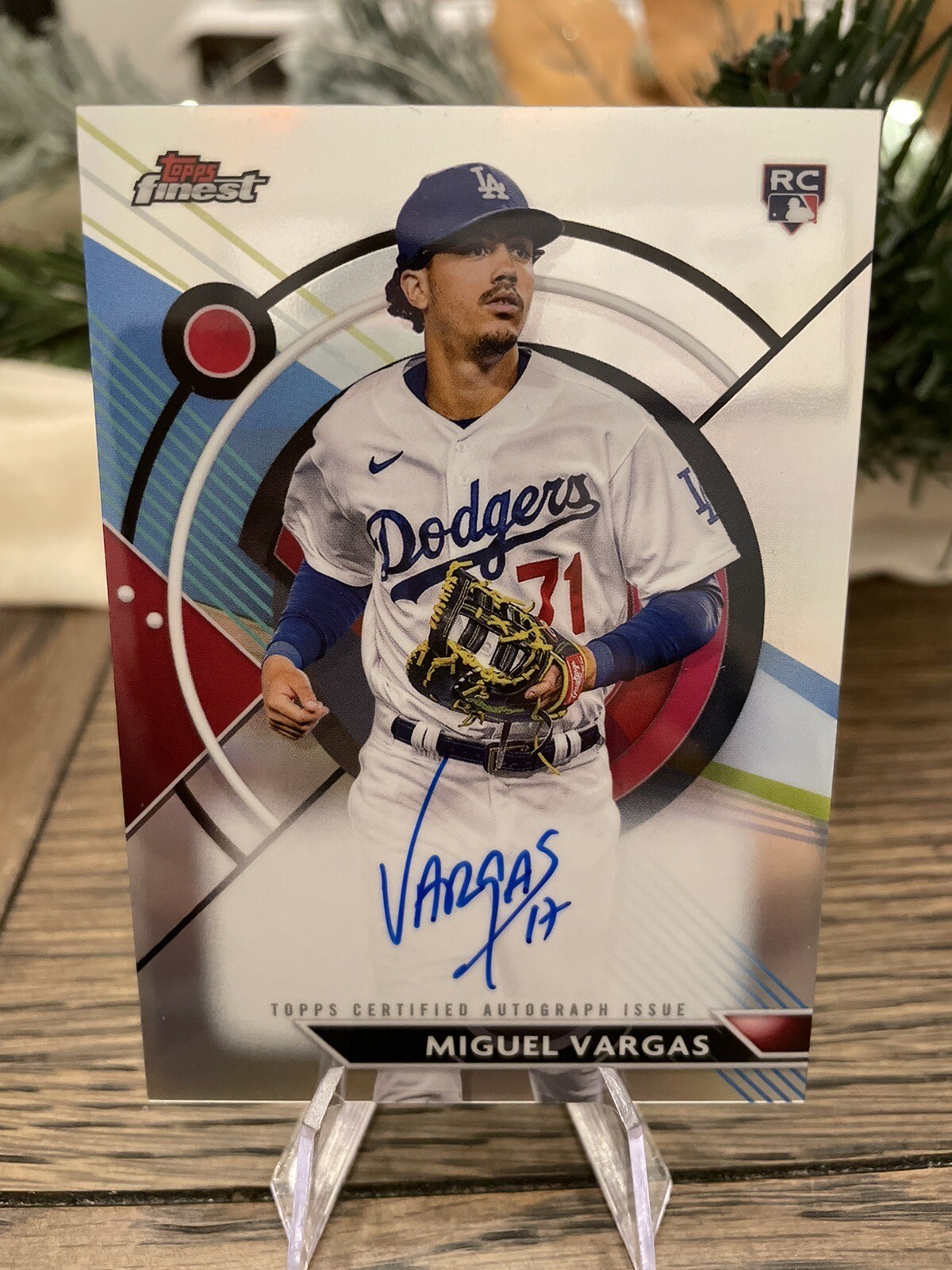 MIGUEL VARGAS 2023 Topps Finest Refractor Rookie RC Signature Auto