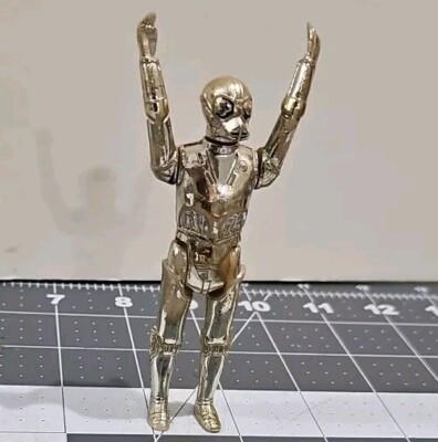 1978 Star Wars Golden Chrome Version Gold Death Star Droid