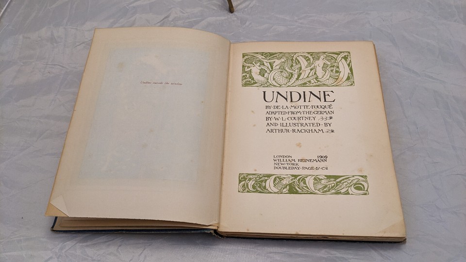 Livre UNDINE Par F. De La Motte Fouque - Édition Limitée Signée 1492/1500 - 1930 - Club Limited Editions