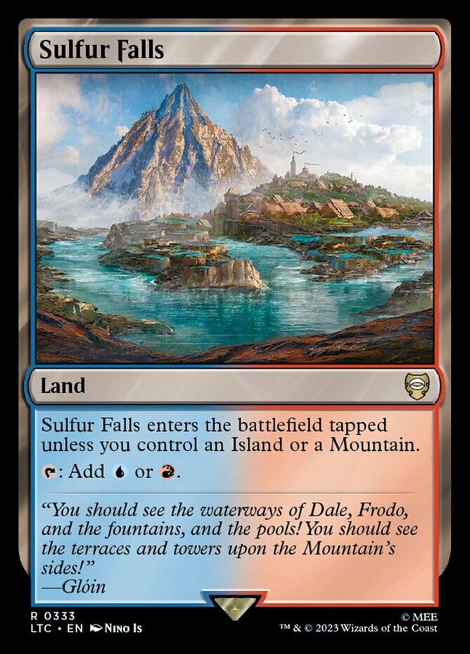 1x Sulfur Falls NM-Mint, English Commander: The Lord of the Rings: Tales of Midd