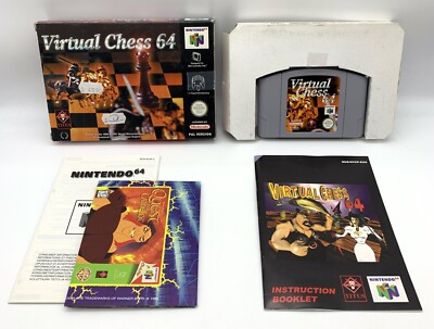Virtual Chess 64 (Nintendo 64) N64 Spiel inkl. Anleitung & OVP [Zustand Gut]