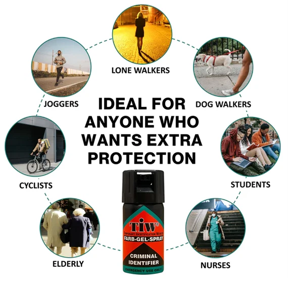 Self Defence Spray 100% UK Legal - Pepper Spray Alternative Farb Gel 40ml Bottle - Image 2 of 4