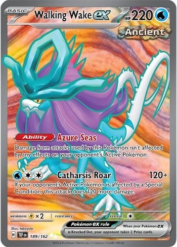Walking Wake ex 189/162 Ultra Rare | Temporal Forces | Pokemon