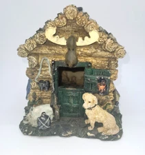 Vintage 2002 Young's Inc Dundee Mi Fishing Hunting Cabin Village Train Town