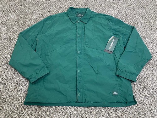Wolverine Outdoor Full-Zip Snap Windbreaker Jacket Mens Large W1209330 Green $98