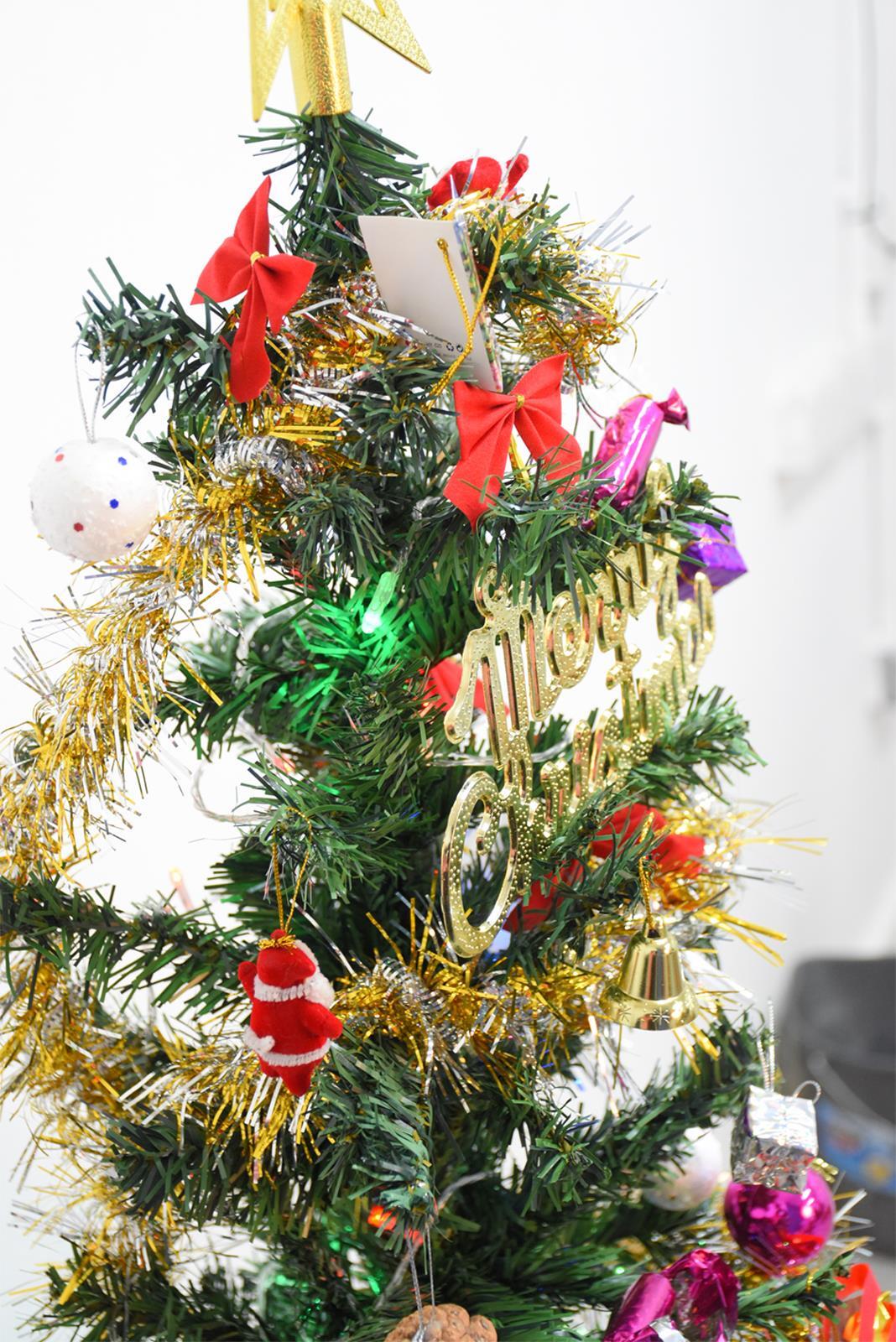 5FT Christmas Tree Led Lights Xmas 80Pcs Ornaments Home Traditional