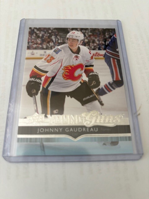 2014 UPPER DECK SERIES 1 JOHNNY GAUDREAU YOUNG GUNS ROOKIE RC #211 (A)