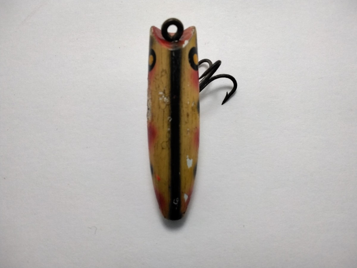 ロッド SOUTHBEND TROUT ORENO 5047-B4 FLY ROD Vintage South Bend Trout-Oreno Wood Fly Rod Sized Lure Red