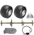 32" Rear Axle kit 5" Slick Wheels 7HP 125cc Engine Motor for Go kart Drift Trike