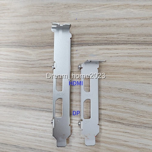 Full Height Half Height Bracket For Lenovo AMD RX 6400 RX550 Video Card DP+HDMI