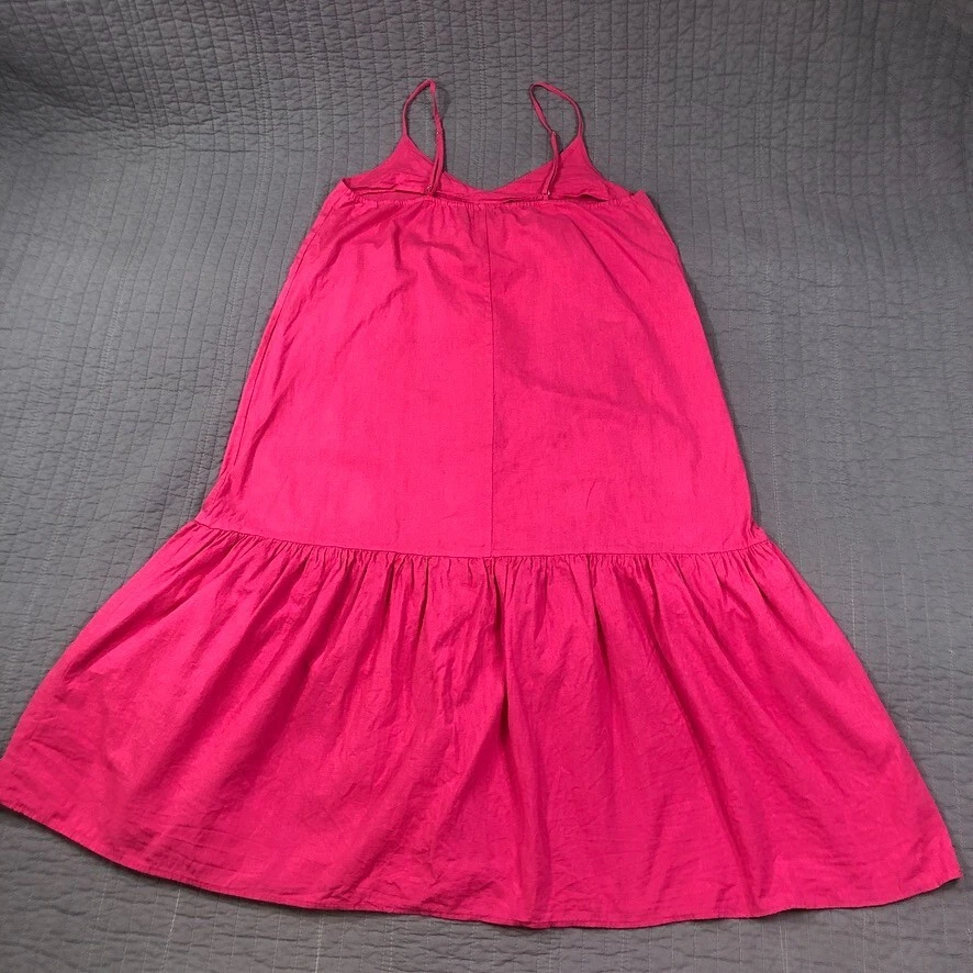 Nasty Gal платье женщин 8 США 12 Великобритании розовый с ремешками ярусный макси льняной смеси Beach - Изображение 2 из 4