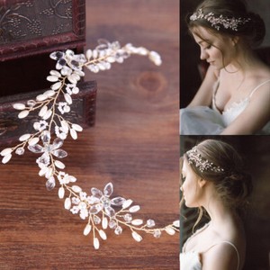 Women Bride Wedding Rhinestone Flower Hair Band Headband Tiara