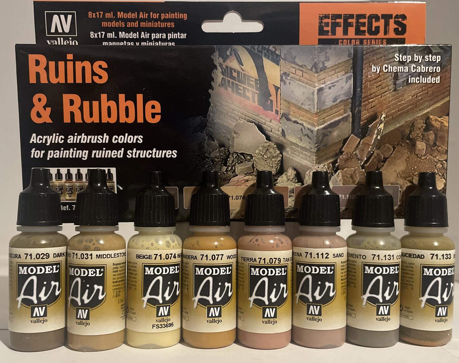 Vallejo acrylic paint set 71.214, Ruins and rubble eBay