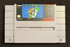 SUPER MARIO WORLD SUPER NINTENDO ENTERTAINMENT SYSTEM SNES 1992 AUTHENTIC