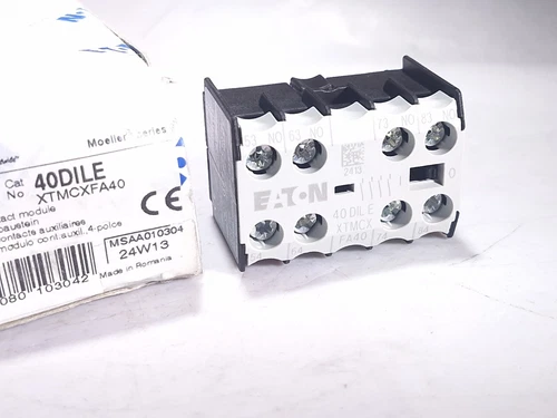 EATON MOELLER 40DILE XTMCXFA40 AUXILIARY CONTACT 4P 4NO 010304 - 5 AVAILABLE