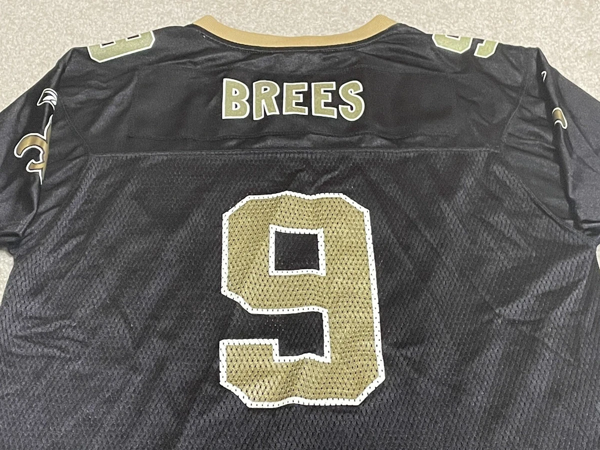 Drew Brees New Orleans Saints Football Replica Jersey Youth Kids Boys XL Black