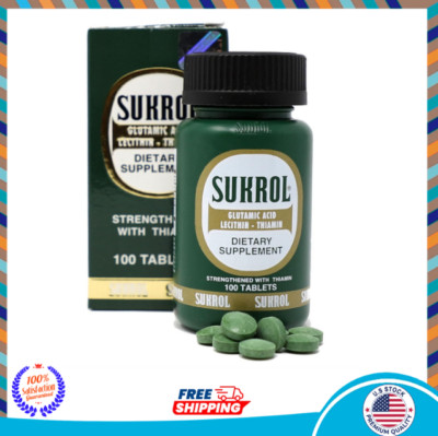 SUKROL, Vitamin, Improve Healthy Brain Function, 100 Tablets, Bottle