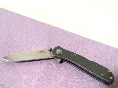 SOG Twitch II Flat Blade Assisted Lock-back Folding Pocket Knife - Good Cond