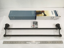  1 NEW Moen Banbury 24" Double Towel Bar - MEDITERRANEAN BRONZE - Y2622BRB
