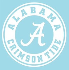 Alabama Crimson Tide Cornhole Board Decals Set of 2 Large Roll Tide
