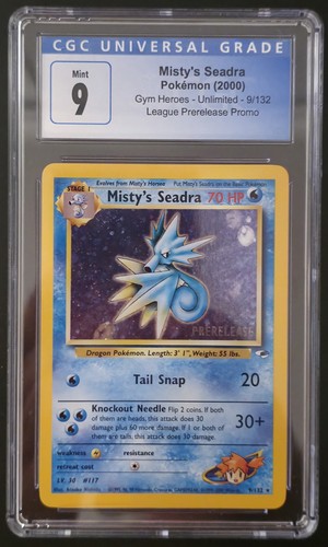 Misty's Seadra (Unlimited) graded CGC 9 for sale on eBay