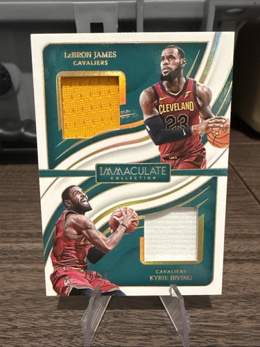 2023-24 Panini Immaculate LeBron James/Kyrie Irving /99 Dual Patch Gu/GW #IDMCLE