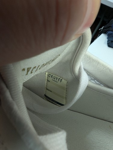 Cruyff Hombre Zapatillas Ciclón Hex Nuevo En Blanco Reino Unido 8 Con Defectos En Caja - Imagen 9 de 11