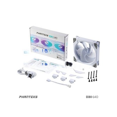 Phanteks D30-140 DRGB PWM FAN, Reverse Airflow Model, Premium D-RGB Performance