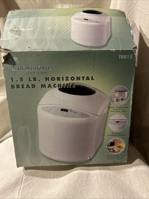 NEW Open Box Toastmaster 1.5 lb. Horizontal Bread Machine TBR15 Bread Maker