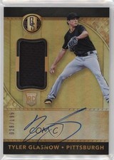 2017 Panini Chronicles Gold Standard Rookie Jersey 28/199 Tyler Glasnow Auto 8mm