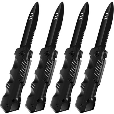 4 Pieces Retractable Knife Prop False Trick Gadget Toy Disappearing Dagger Fake