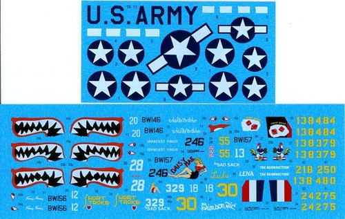 DK Decals 1/72 BELL P-39 & P-400 AIRACOBRA OVER THE SOLOMON ISLANDS - Picture 2 of 3