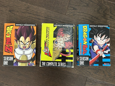 Lot of 3 DVD sets Dragon Ball / Dragon Ball Z / Dragon Ball GT Seasons Untested