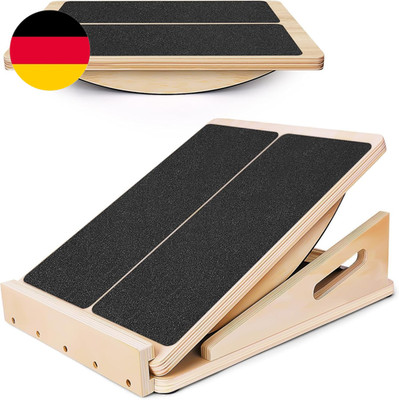 Balance Board 2-In-1 Verstellbares Schrägbrett Mit Tragegriff, Rutschfestes Bala